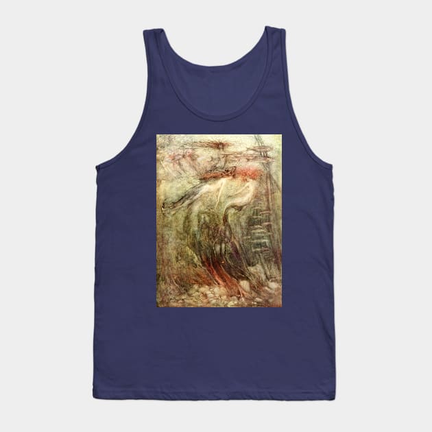 Mermaids - Imagina - Arthur Rackham Tank Top by forgottenbeauty